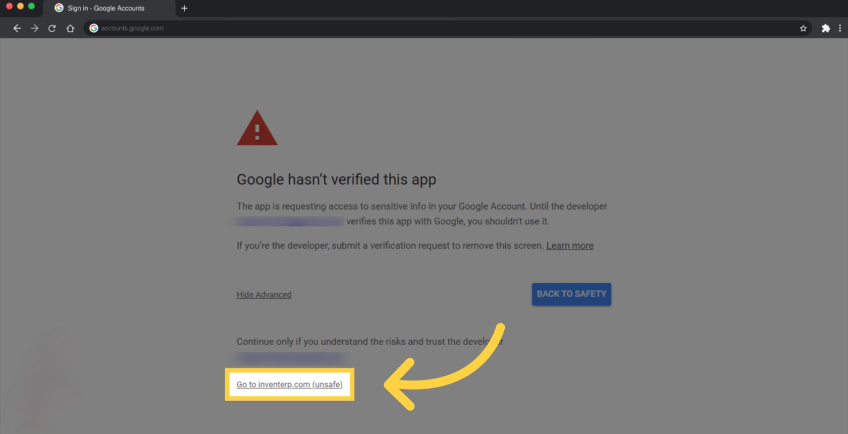الخطوة 50 - Google OAuth