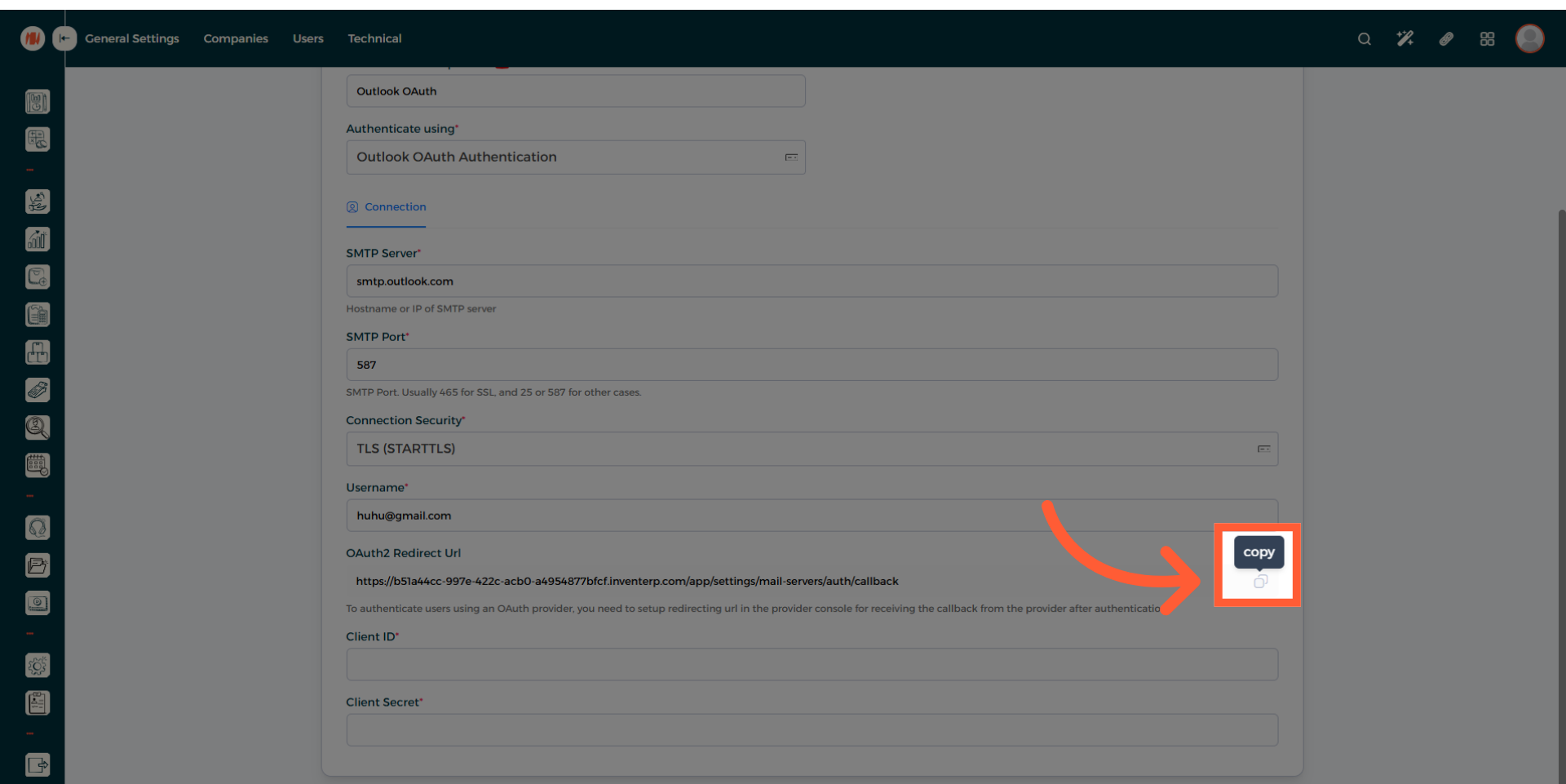 Step 14 - Outlook OAuth