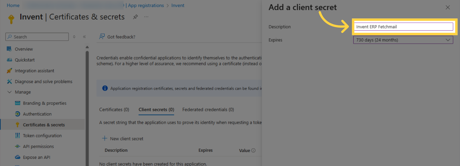 Step 44 - Outlook OAuth